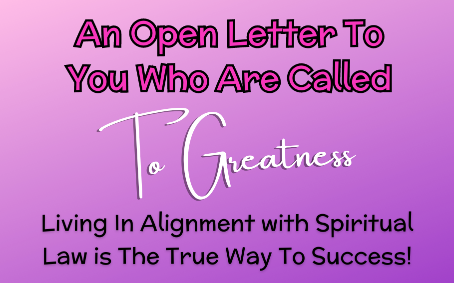 Success Equals Living In Alignment With Spiritual Law