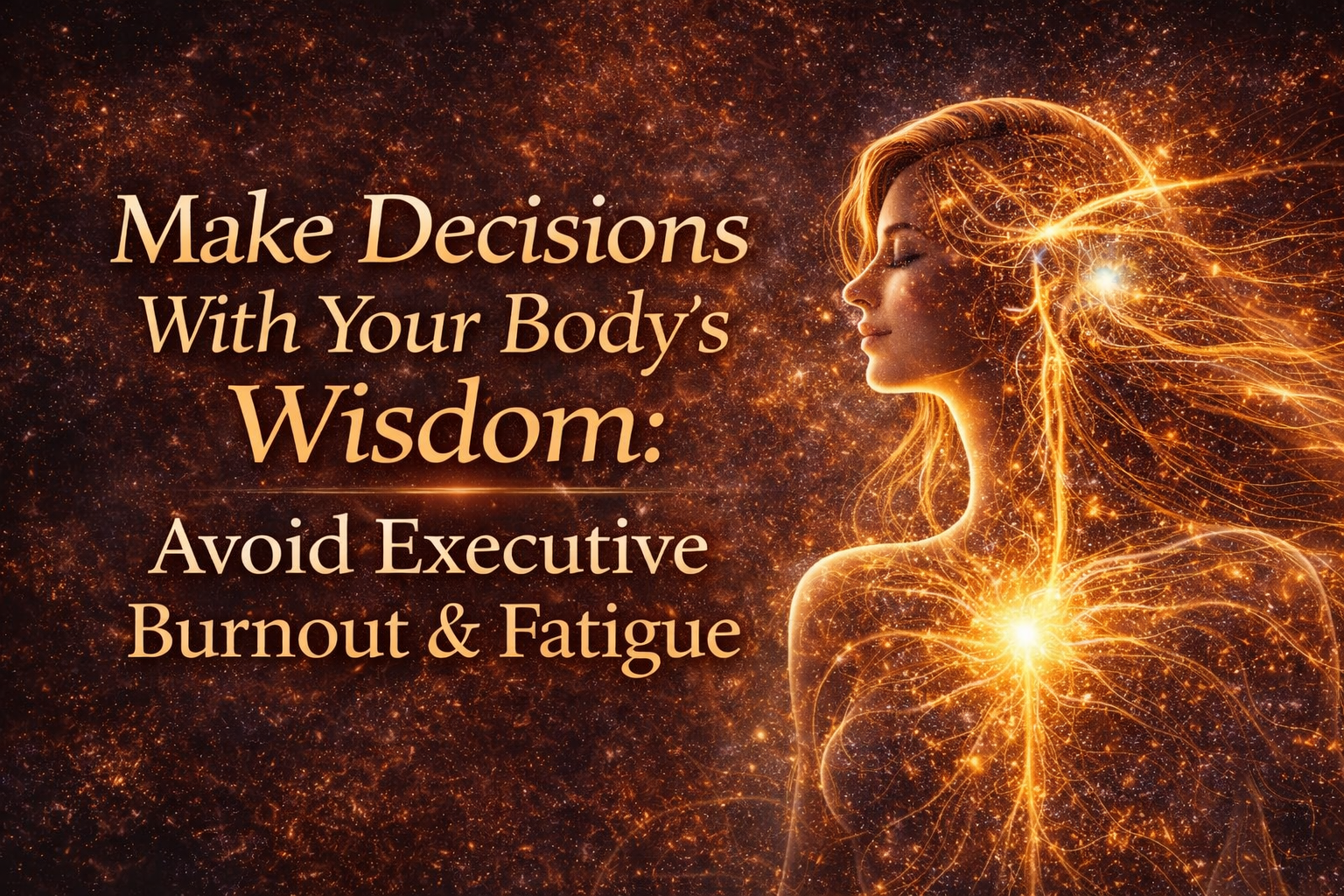 Make Decisions With Your Body’s Wisdom: Avoid Executive Burnout & Fatigue